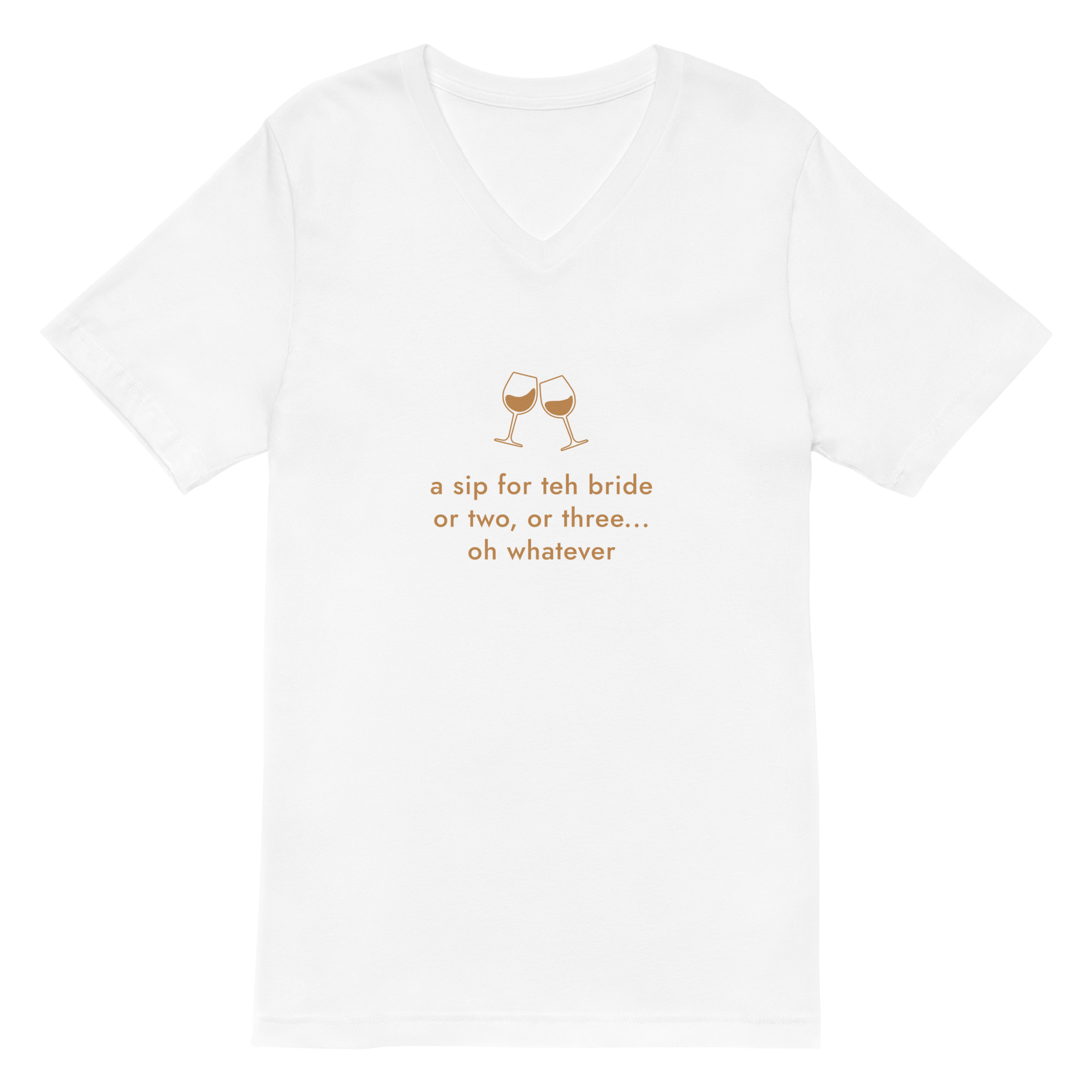 A SIP FOR THE BRIDE T-SHIRT