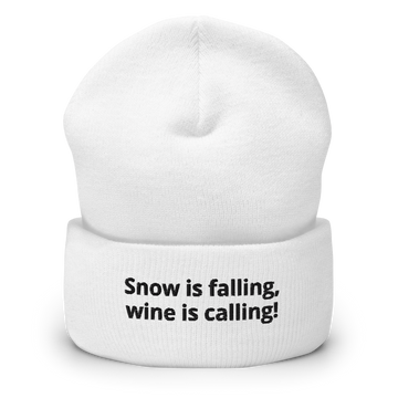 Snow is falling, wine is calling! Beanie